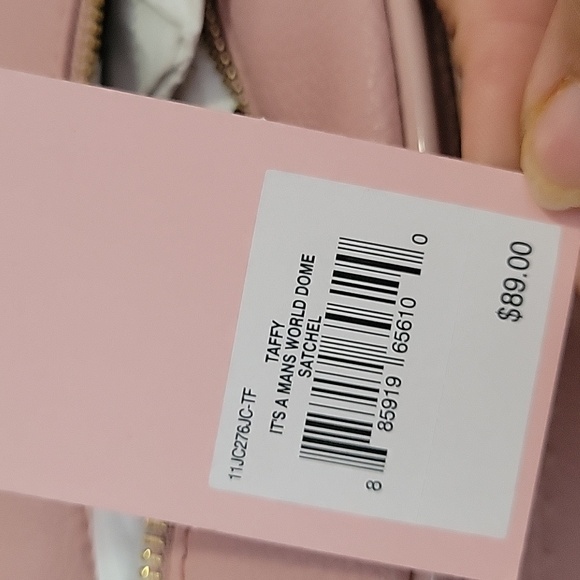 Juicy Couture It's A Mans World Dome Satchel in Taffy Pink - Picture 6 of 6